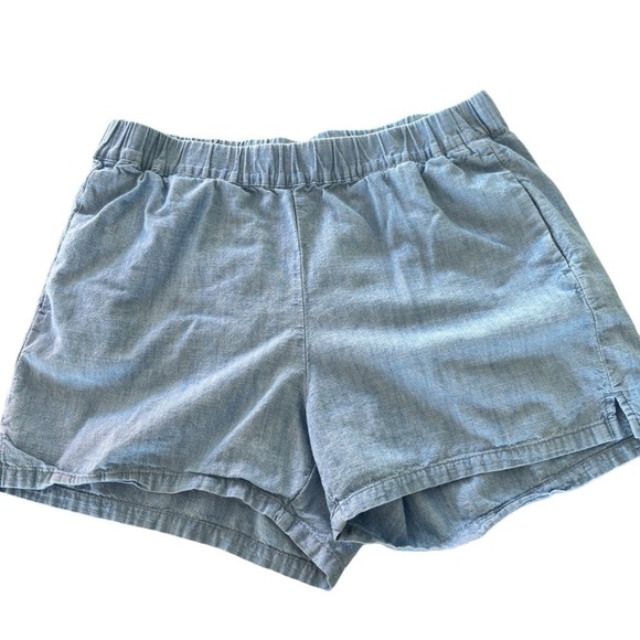 Madewell Women's Elastic Waist Denim Jean Shorts Size Small 100% Cotton Pockets - Picture 1 of 10